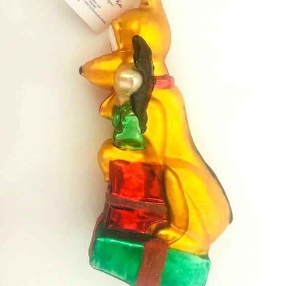 SOLD! Authentic Christopher Radko Disney NOEL PLUTO Handmade Glass Ornament BOX! - Picture 8 of 9